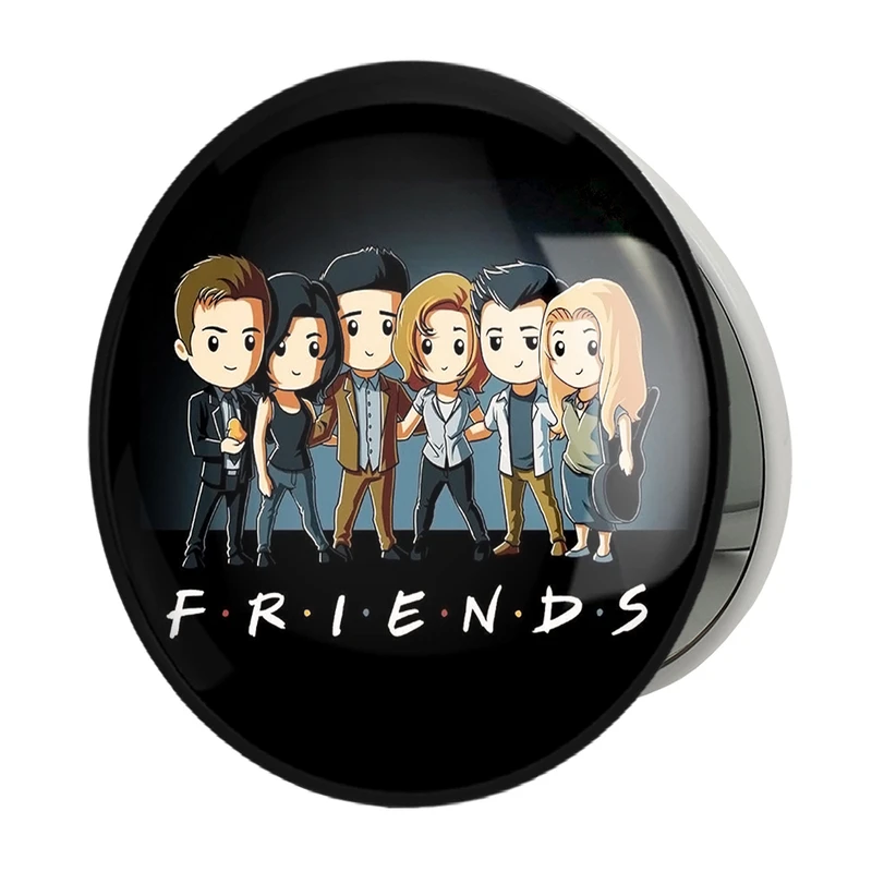 آینه جیبی خندالو طرح سریال فرندز  Friends مدل تاشو کد 3912 