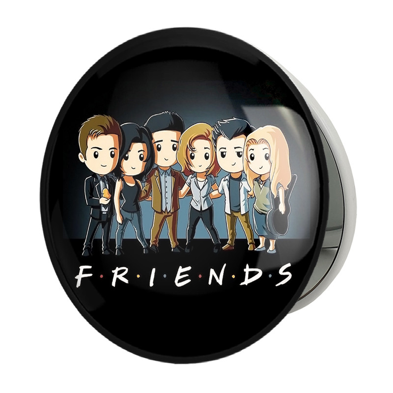 آینه جیبی خندالو طرح سریال فرندز Friends مدل تاشو کد 3912 