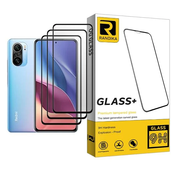 محافظ صفحه نمایش راندیکا مدل Randika Glass MIX003 مناسب برای گوشی موبایل شیائومی Redmi K40 Pro بسته سه عددی