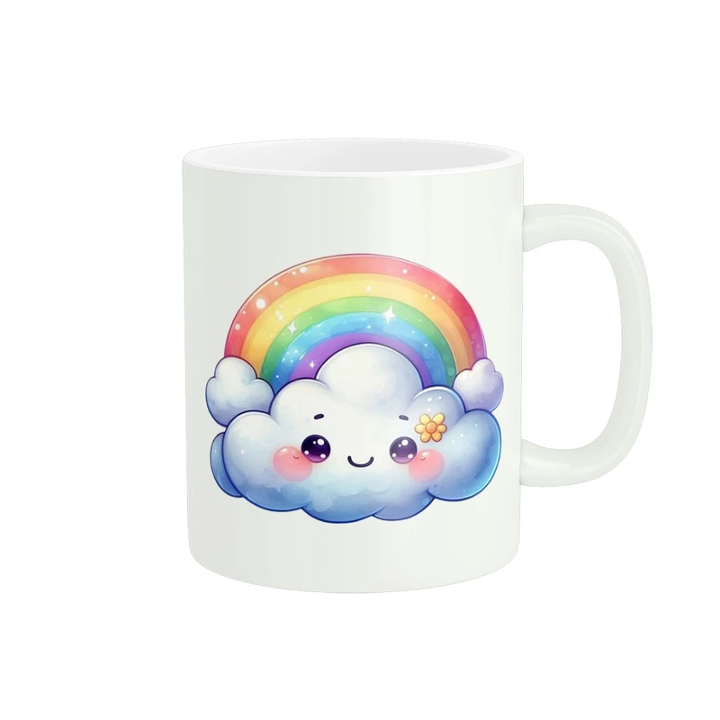 ماگ طرح رنگین کمان کد y-53