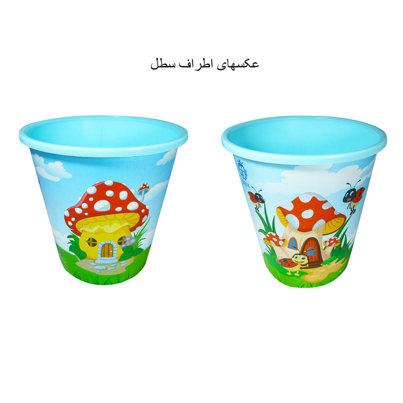 سطل زباله اتاق کودک مدل کفشدوزک کد 13