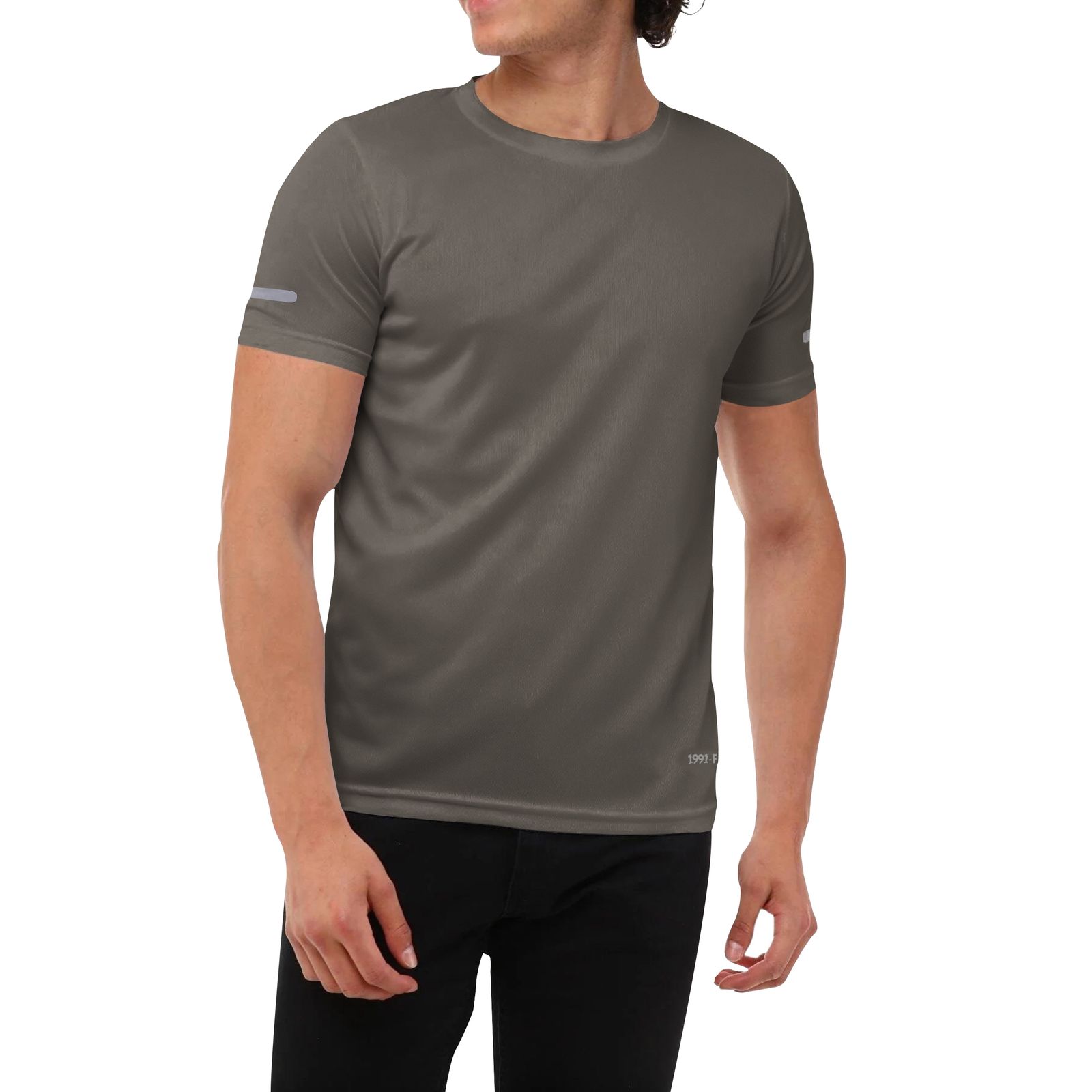 تی شرت آستین کوتاه ورزشی مردانه نوزده نودیک مدل TS1962 DG