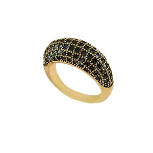 انگشتر زنانه مدل سیاه قلم مارکازیت طرح اووال کد 030304