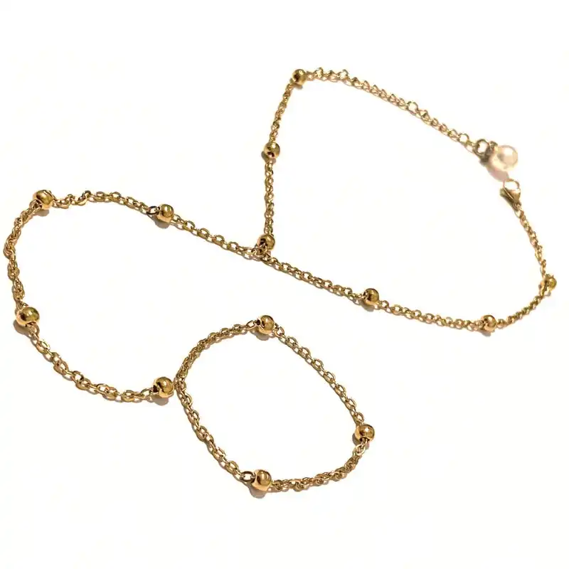 پابند زنانه مدل پابند تمیمه توپی