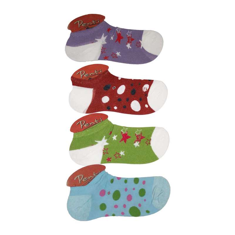 جوراب دخترانه مدل S4 مجموعه 4 عددی