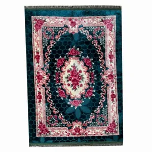 فرش ماشینی کارپت کد D زمینه سبز 