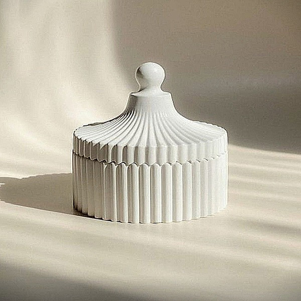 قالب رزین مدل قندان شیار دار بسته 2 عددی