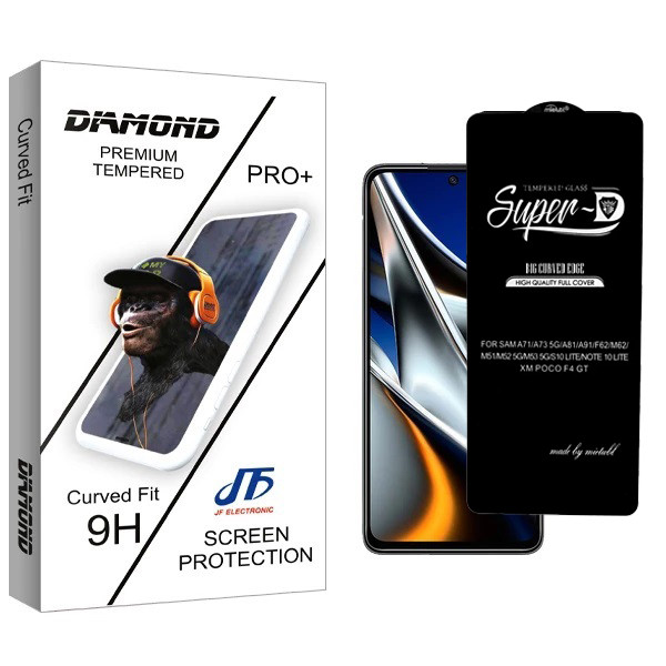 محافظ صفحه نمایش جی اف مدل Diamond SUPER D مناسب برای گوشی موبایلA71/A72/A73/A81/A91/M62/M51/M53/S10 LITE /NOTE 10 LITE