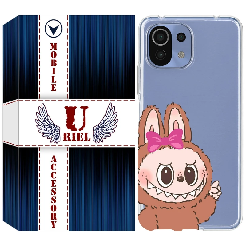 کاور یوریل مدل Clear کد 109 طرح لبوبو Labubu مناسب برای گوشی موبایل شیائومی Mi 11 Lite / 11 Lite 5G NE