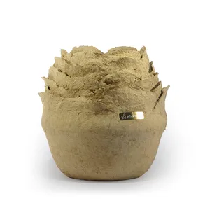 گلدان چوبی مدل پاپیه ماشه گل رز