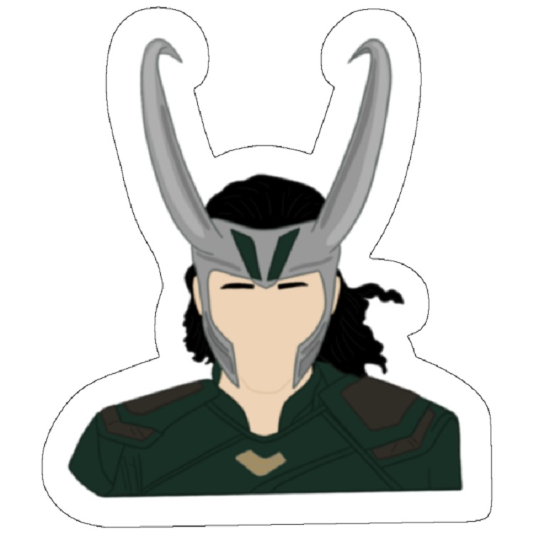 استیکر لپ تاپ مدل Loki
