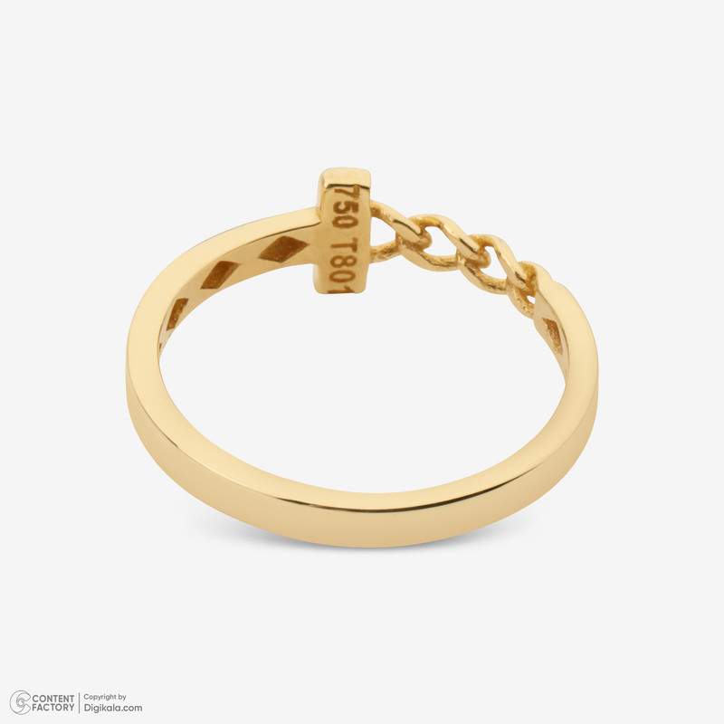 انگشتر طلا 18 عیار زنانه گلدم مدل R352027  - 2