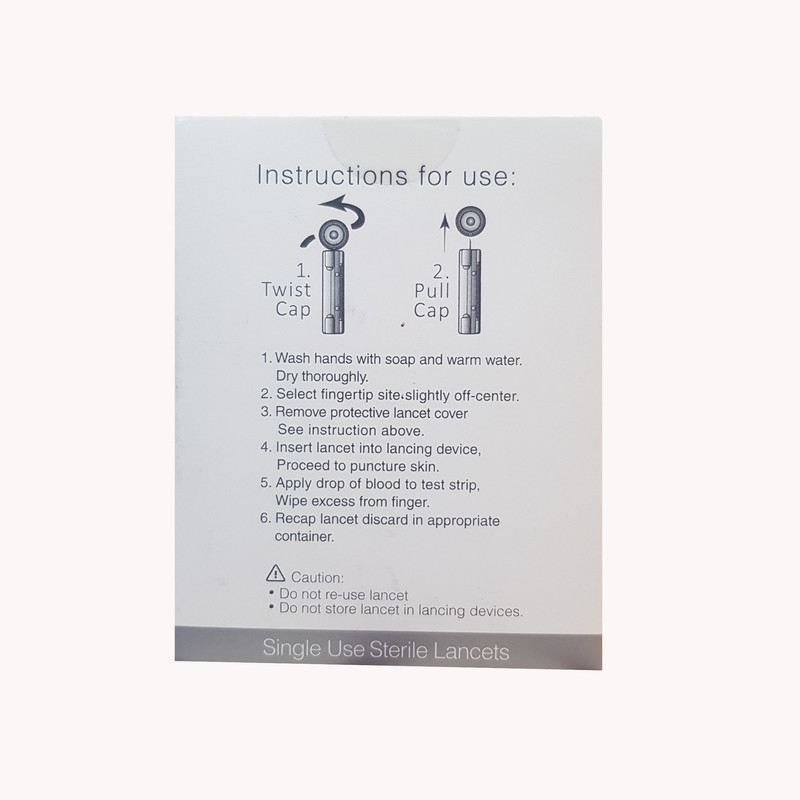 سوزن تست قند خون اوکی لنس مدل 28G بسته 100 عددی