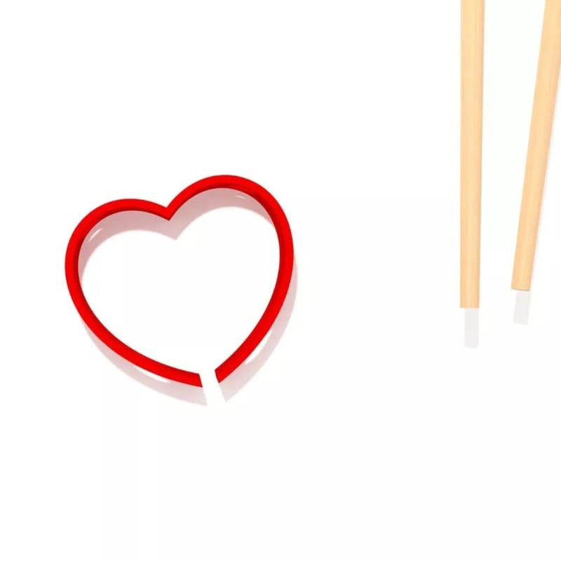 نگهدارنده چوب چاپستیک مدل Heart