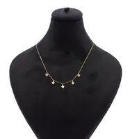 گردنبند طلا 18 عیار زنانه با زنجیر مینیمال ناریا مدل  تاج طرح گل کد ES-3-1