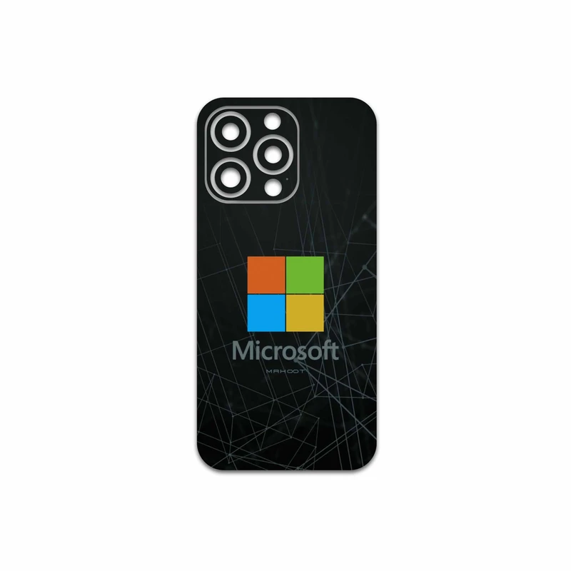برچسب پوششی ماهوت مدل Microsoft-Logo مناسب برای گوشی موبایل اپل iPhone 13 Pro Max