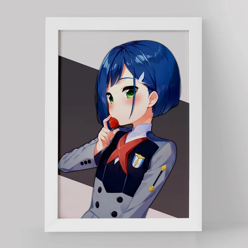 تابلو خندالو مدل ایچیگو انیمه دارلینگ در فرنکس کد 12005