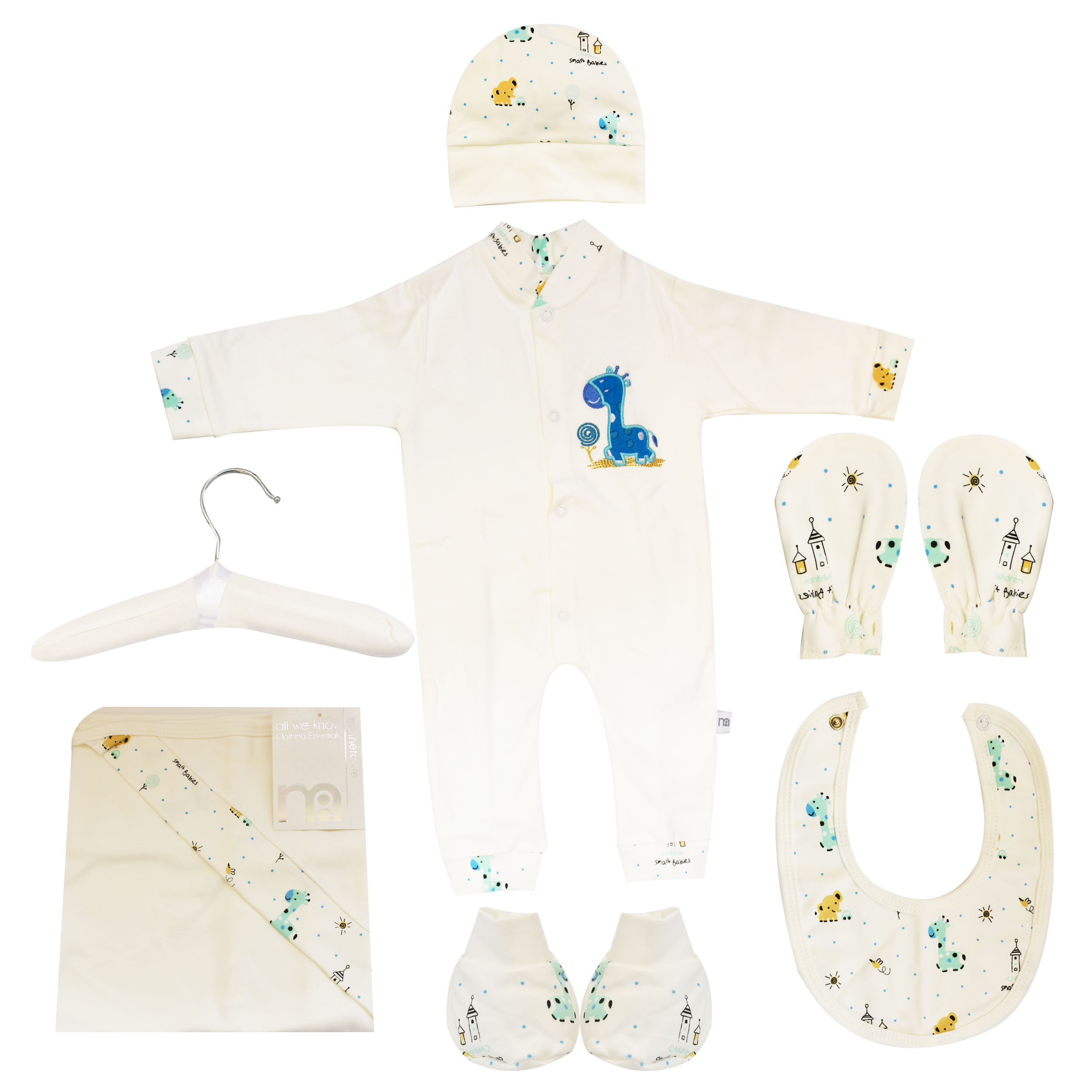  ست 7 تکه لباس نوزادی مادرکر طرح زرافه کد M454.12 -  - 10