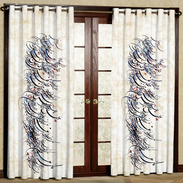 پرده مدل مخمل پانچی کد 7148 سایز 280x140 سانتی متر
