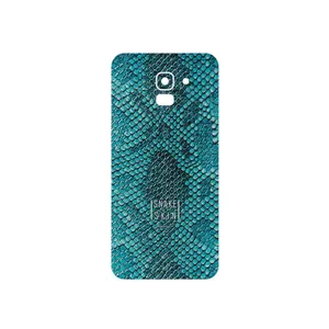 MAHOOT Blue Snake Skin Cover Sticker for Samsung Galaxy J6