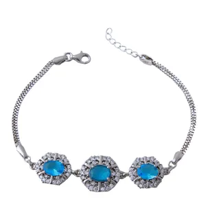  دستبند نقره زنانه بازرگانی میلادی کد DP_371