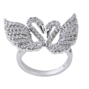    انگشتر نقره زنانه بازرگانی میلادی کد AWR-259