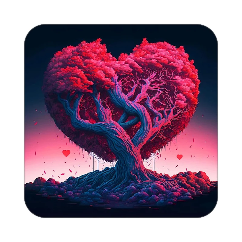 زیر لیوانی کاکتی مدل عاشقانه کد mp13101