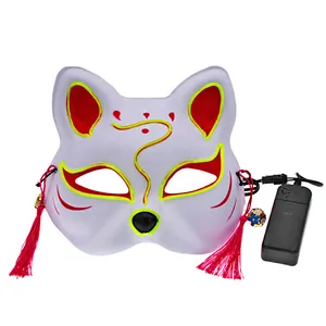 ماسک ایفای نقش مدل چراغ دار طرح روباه کد Neon1