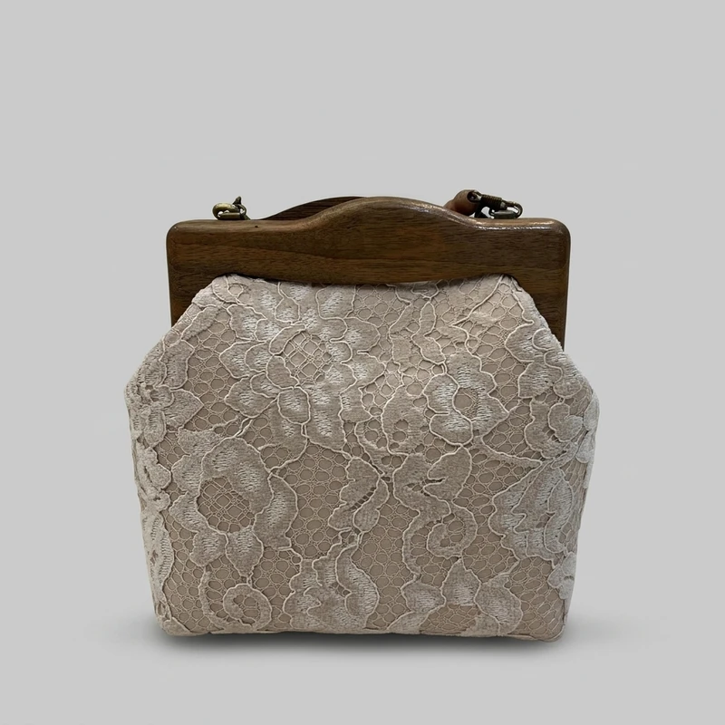 کیف زنانه دستی مدل چوبی