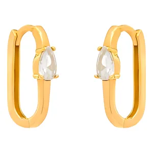 گوشواره کلیپسی طلا 18 عیار زنانه وی گالری مدل EC0030