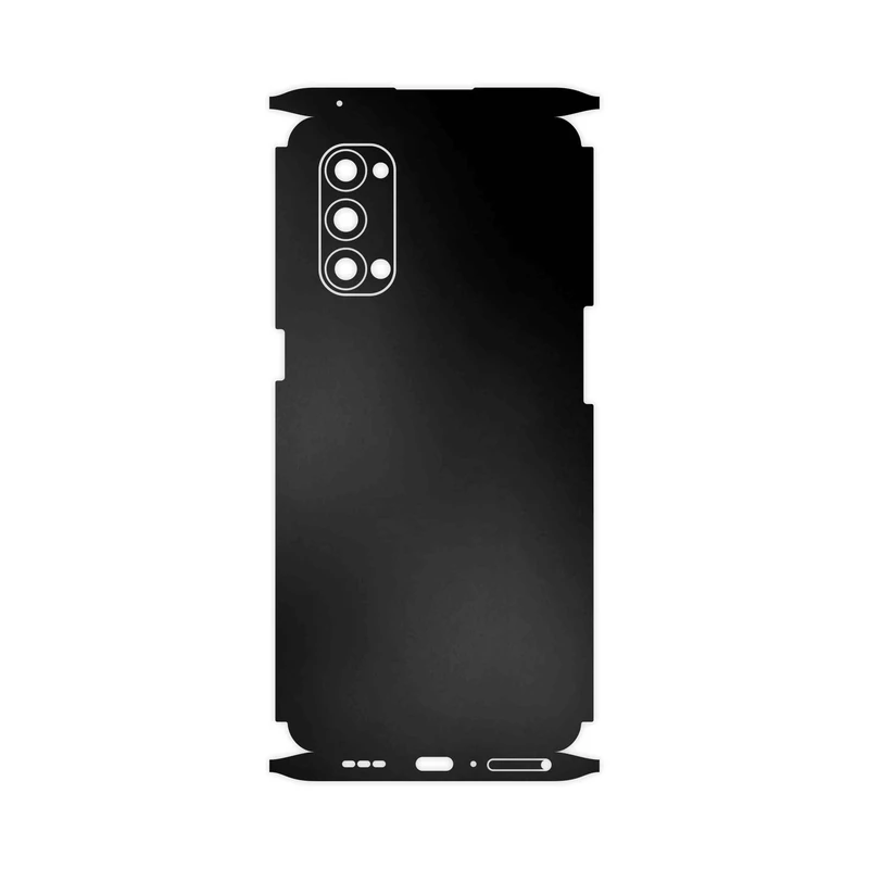 برچسب پوششی ماهوت مدل Matte-Black-FullSkin مناسب برای گوشی موبایل اپو Reno4 Pro 5G