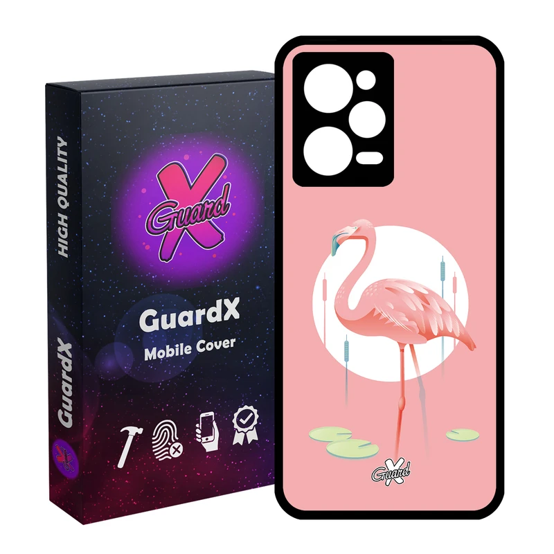 کاور گارد ایکس طرح Flamingo مدل Glass10084 مناسب برای گوشی موبایل شیائومی Redmi Note 12 Pro 5G/Poco X5 Pro 5G/Note 12 Pro Pro speed