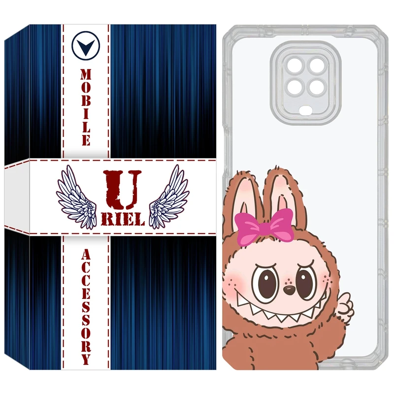 کاور یوریل مدل Clear کد 109 طرح لبوبو Labubu مناسب برای گوشی موبایل شیائومی Redmi Note 9S / Note 9 Pro / Note 9 Pro Max