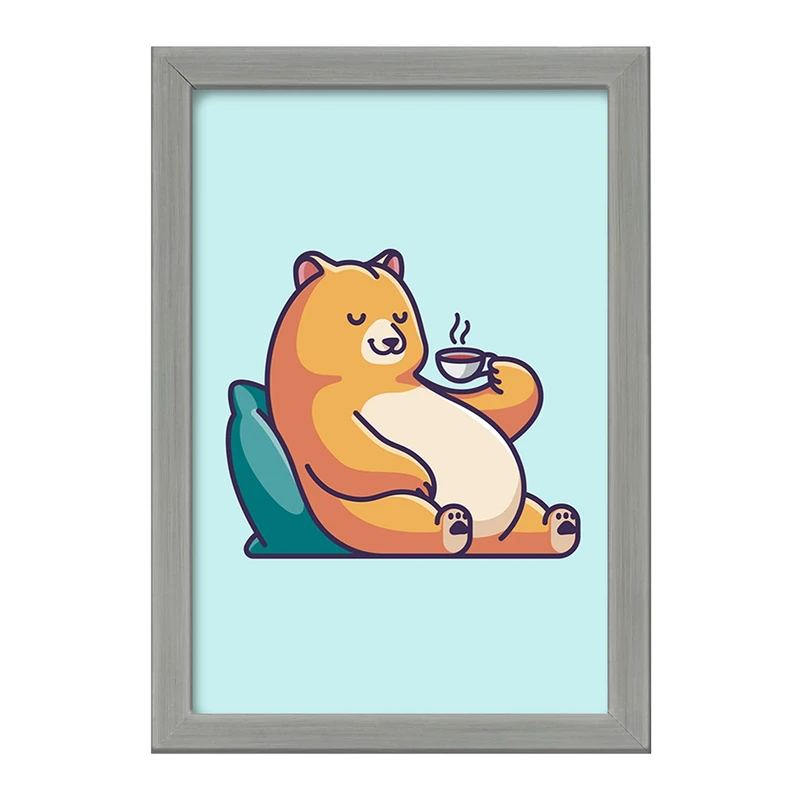 تابلو خندالو طرح حیوانات بامزه خرس کد 28394