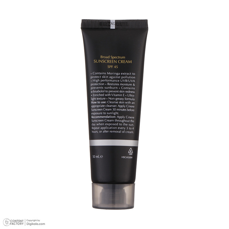 کرم ضد آفتاب بدون رنگ سینره مناسب آقایان SPF45 مدل ANTI-SPOT محافظ UVA ،UVB و +++PA، مناسب انواع پوست حجم 50 میلیلیتر کرم ضد آفتاب بدون رنگ سینره مناسب آقایان SPF45 مدل ANTI-SPOT محافظ UVA ،UVB و +++PA، مناسب انواع پوست حجم 50 میلیلیتر