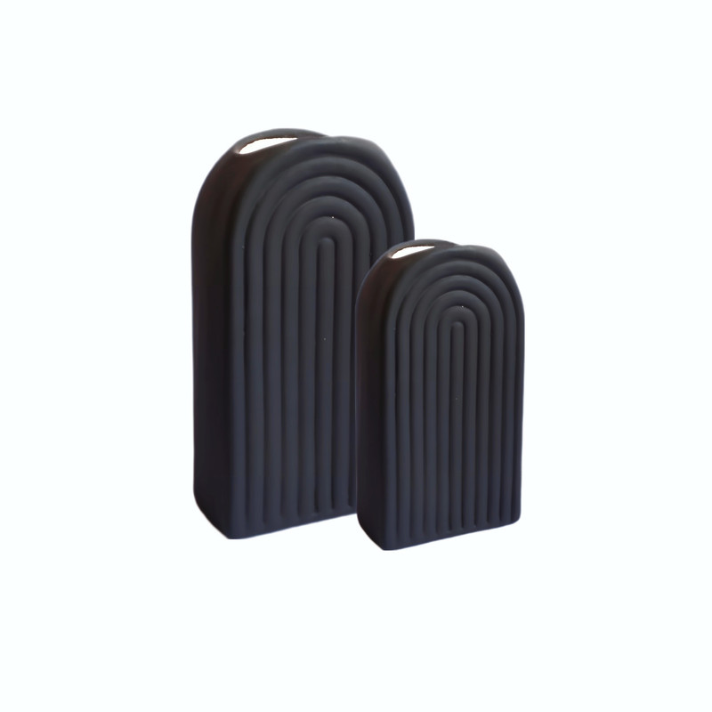 گلدان سفالی مدل رنگین کمان کد M200 بسته 2 عددی