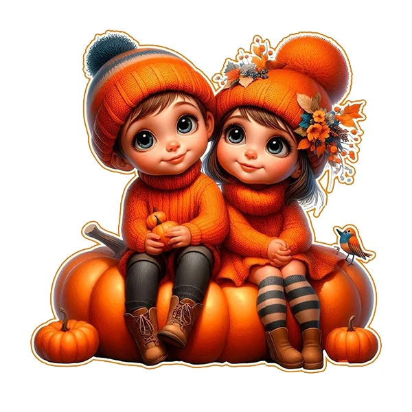 استیکر پارچه و لباس پاد آفرین طرح خواهر و برادر کد 768