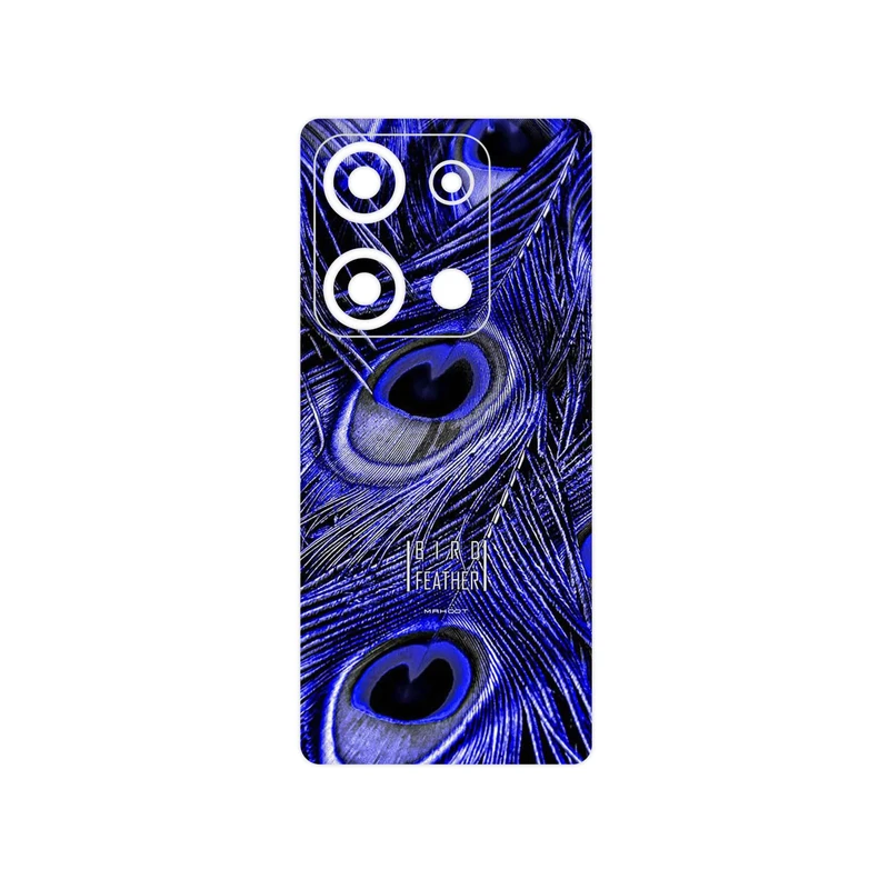 برچسب پوششی ماهوت مدل Purple Feather مناسب برای گوشی موبایل شیائومی Redmi Note 14S
