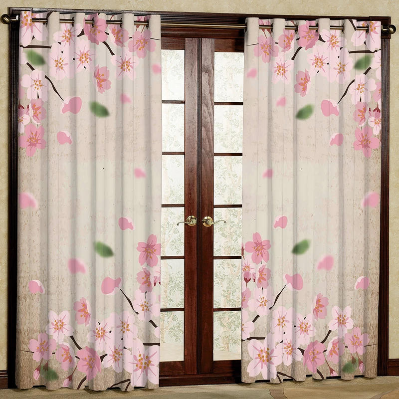 پرده طرح گل مدل مخمل پانچی کد 1193 H سایز 200x140 سانتی متر