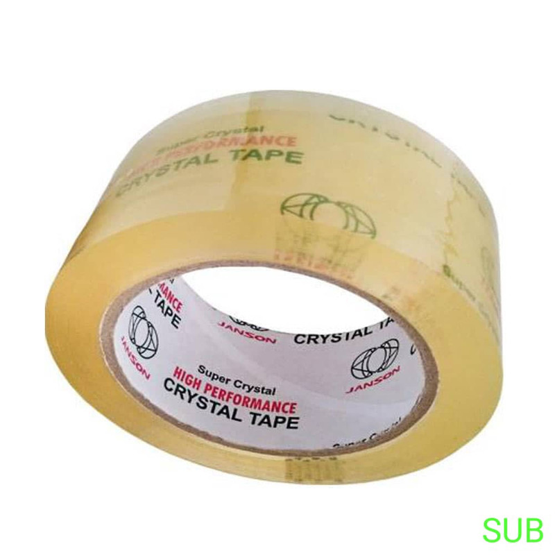 چسب پهن جانسون مدل کریستال 90 یارد عرض 5 سانتیمتر بسته 6 عددی