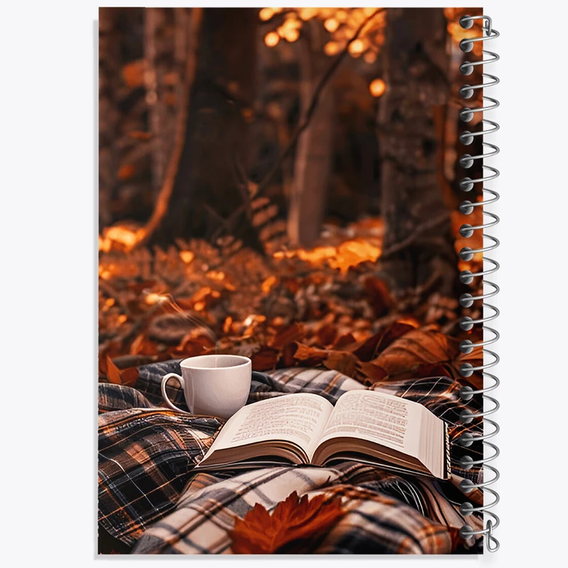 دفتر مشق 100 برگ خندالو طرح کتاب و پاییز کد F5638