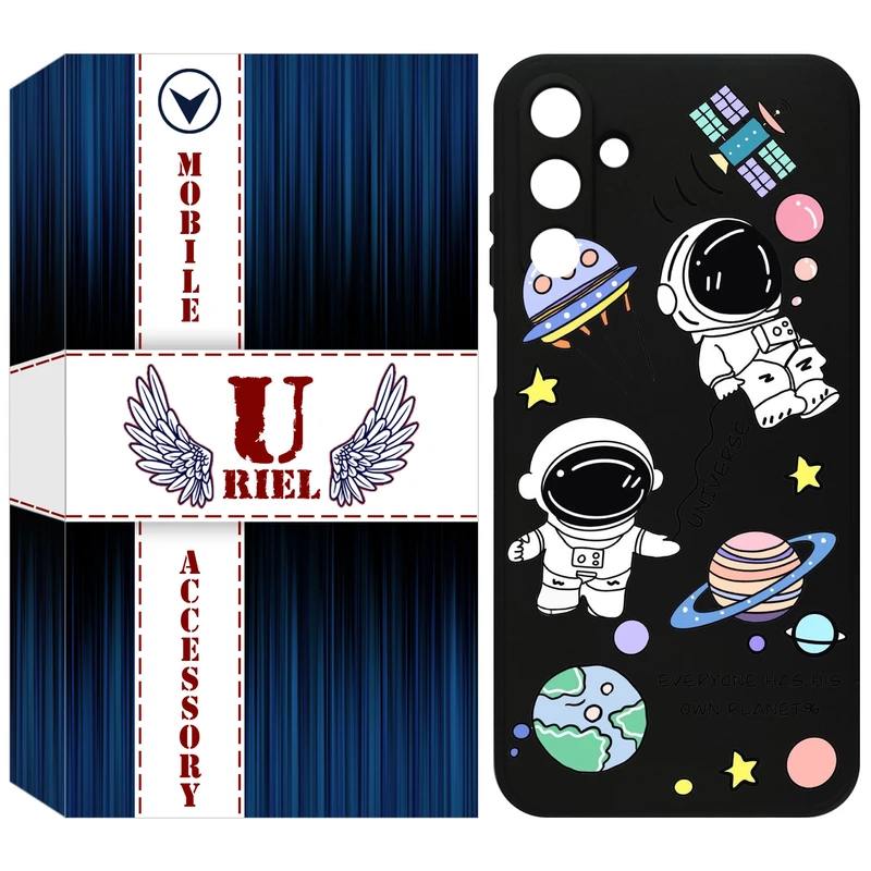 کاور یوریل مدل KSH کد 25 طرح فضانوردان مناسب برای گوشی موبایل سامسونگ Galaxy A15