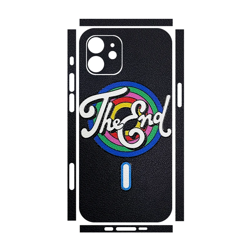 برچسب پوششی ریمکس مدل Leth طرح THE END مناسب برای گوشی موبایل اپل iPhone 12