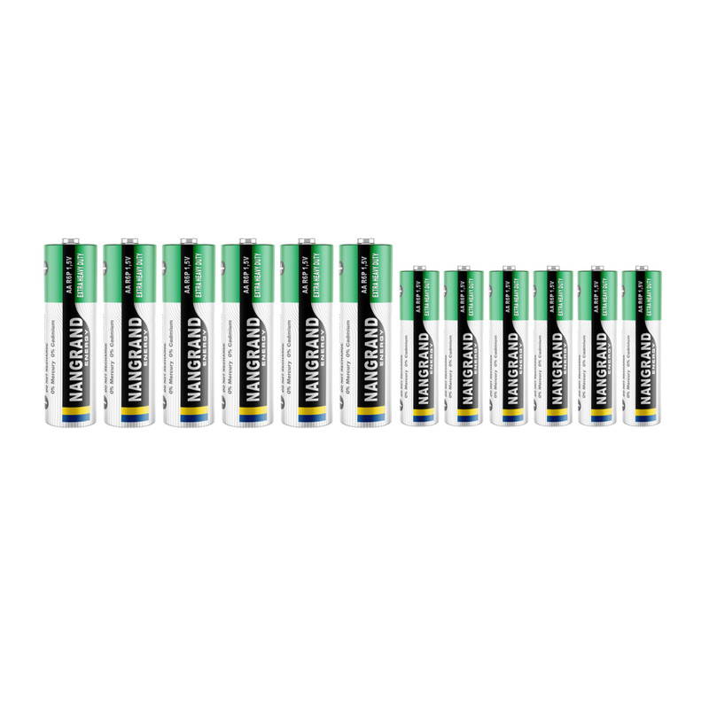 باتری قلمی و نیم قلمی نانگرند مدل extra heavy duty بسته 12 عددی