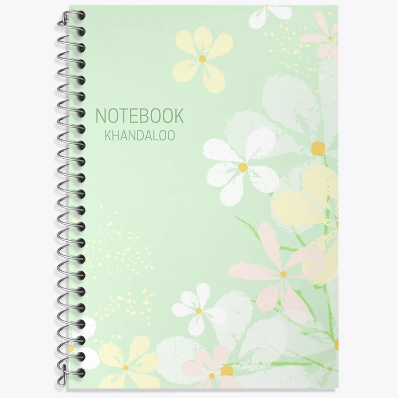 دفتر زبان 50 برگ خندالو مدل دو خط طرح مینیمال کد N665