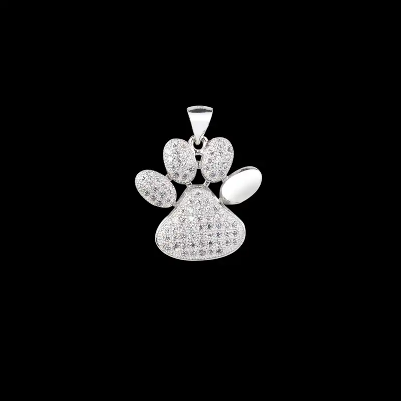 آویز گردنبند نقره زنانه مدل فانتزی کد NG2607