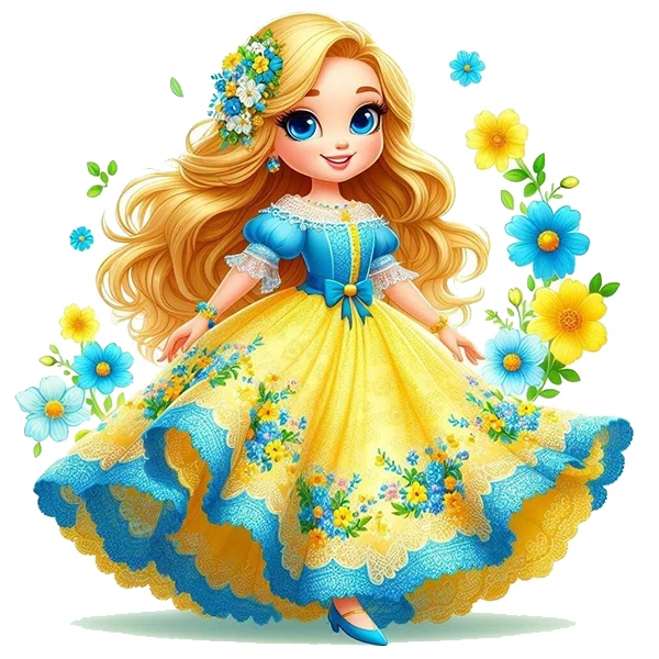  استیکر پارچه و لباس پاد آفرین طرح دختر کد 3852