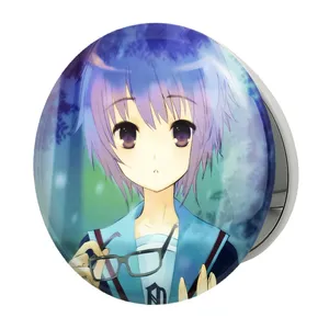 آینه جیبی خندالو طرح یوکی انیمه ناپدید شدن هاروهی سوزومیا مدل تاشو کد 24338 