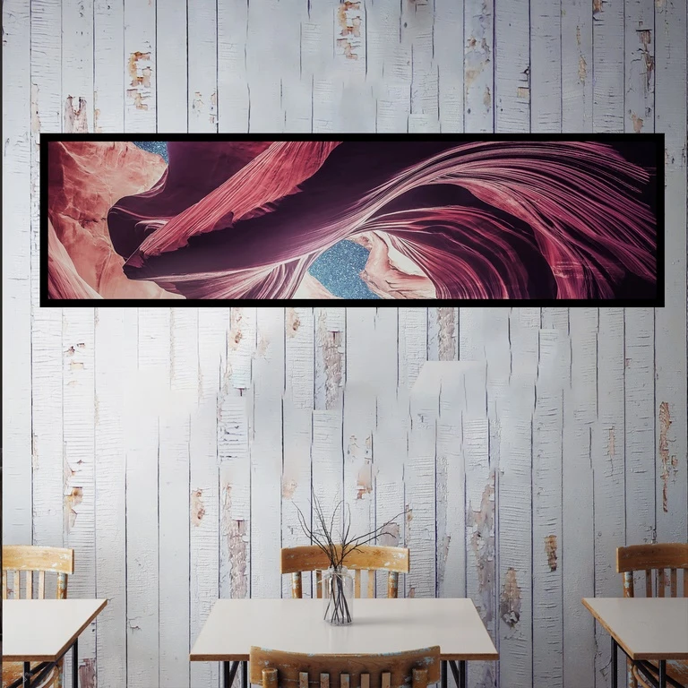 تابلو بکلیت طرح منظره کویری مدل کشیده B-7655