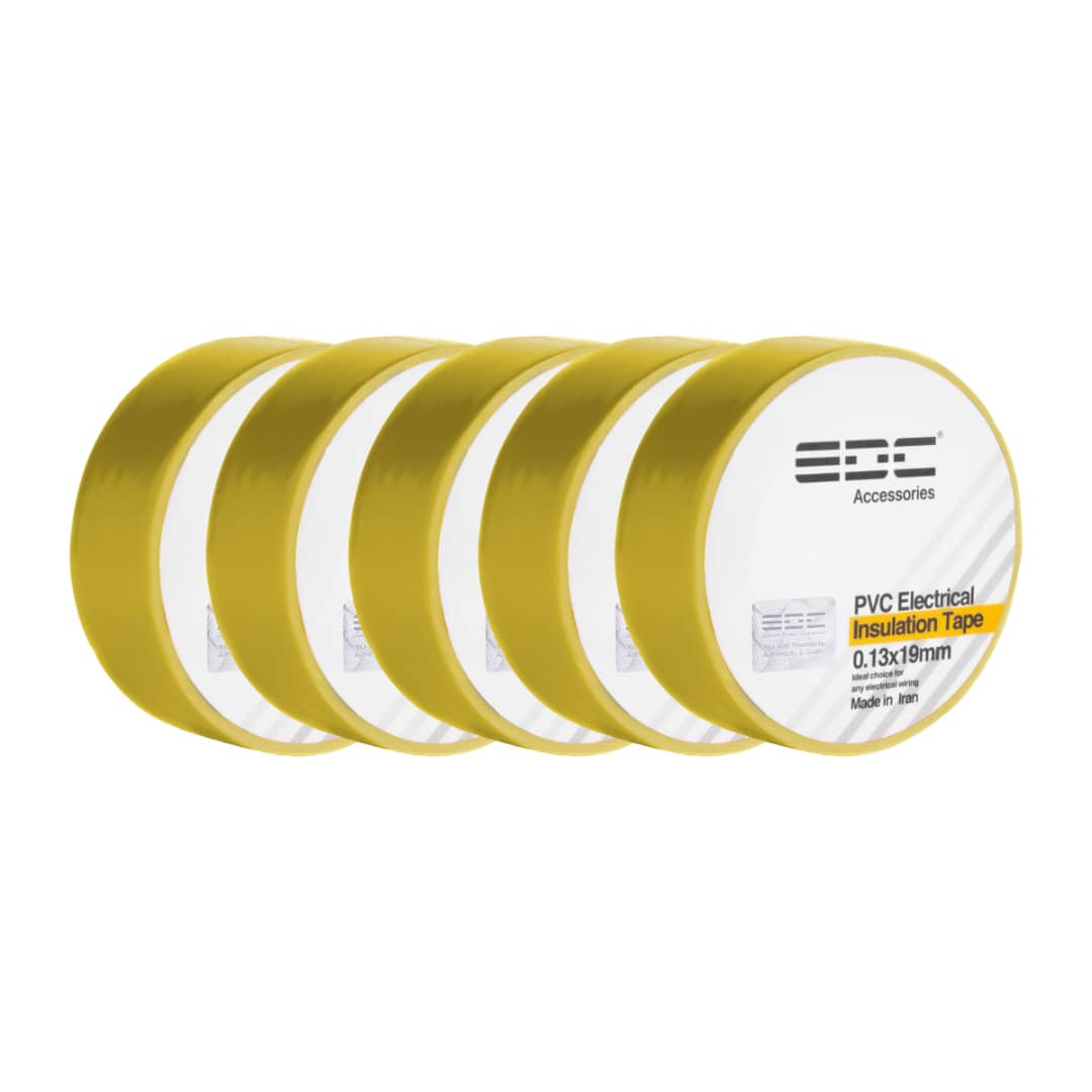 نوار چسب برق ای دی سی مدل PVC بسته 5 عددی